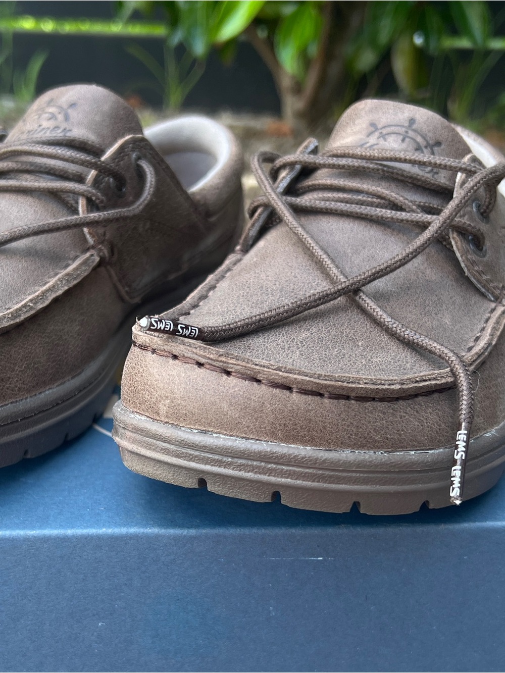 Lems Mariner Leather Barefoot Boat Shoes Cocoa – Men's 6 / Women's 7.5 – NIB